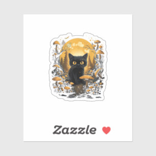 Sticker Goblincore esthétique et cottagecore sous champign