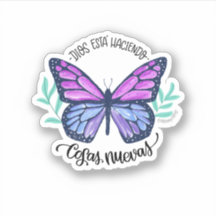 Sticker - God is doing new butterfly things