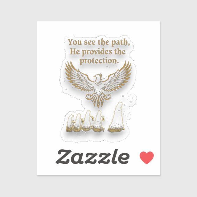 Sticker God protection (Feuille)
