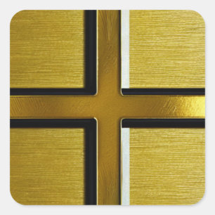 Sticker Gold Cross