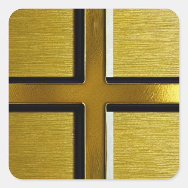 Sticker Gold Cross (Devant)