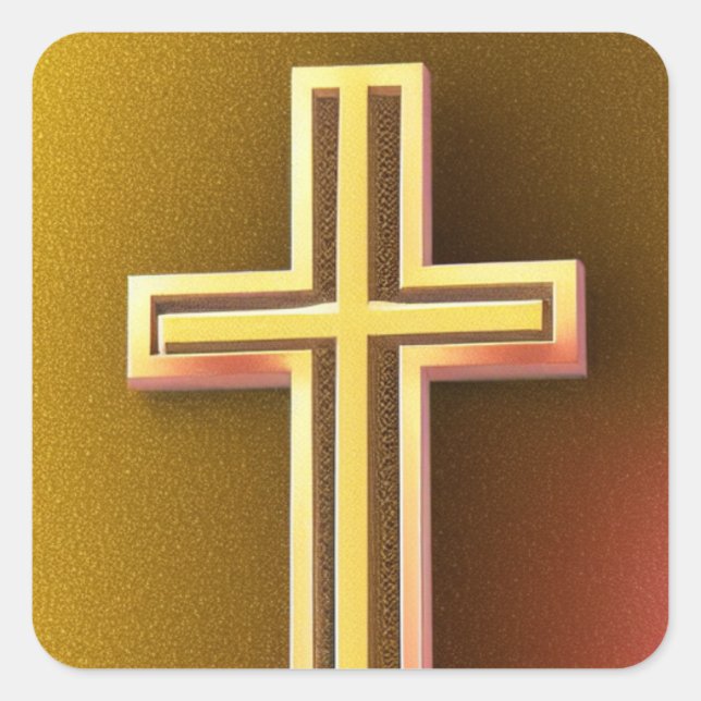 Sticker Gold et Pink Cross (Devant)