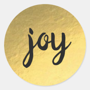 Sticker Gold Foil Arrière - plan Joy Holiday
