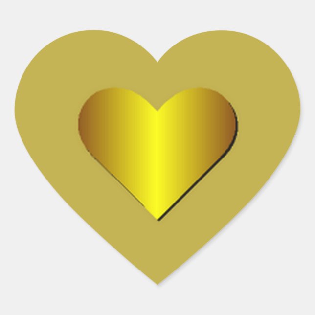 Sticker Gold Heart (Devant)