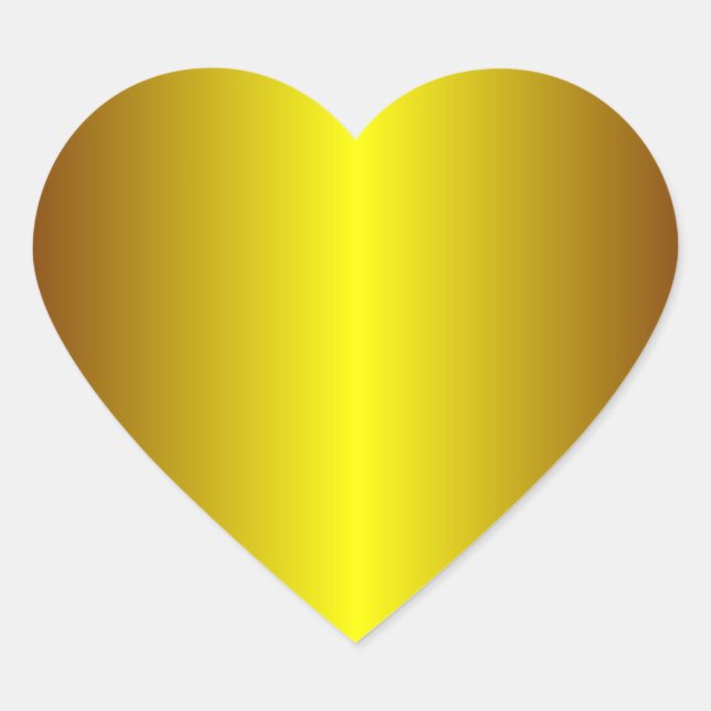 Sticker Gold Heart (Devant)