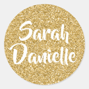 Sticker Gold Parties scintillant Favoriser
