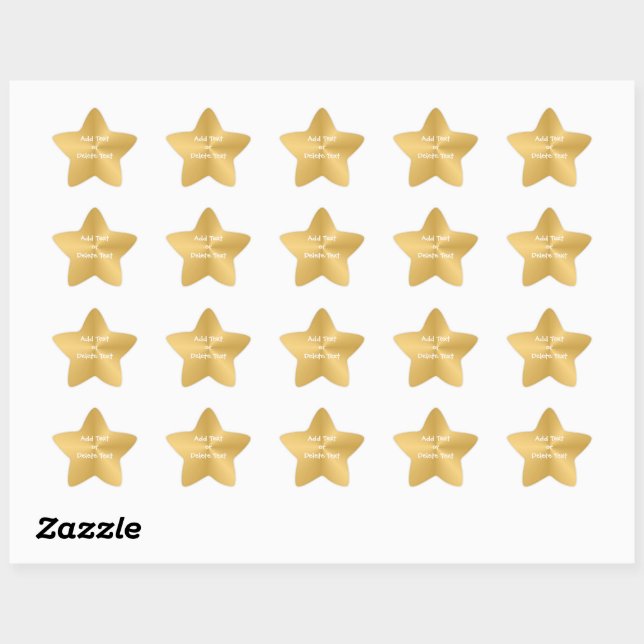 Sticker Gold Star (Feuille)