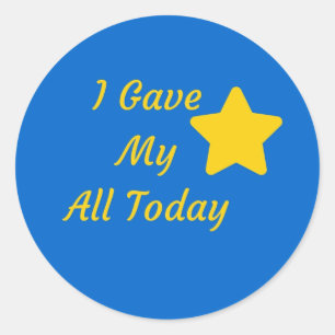 Sticker Gold Star