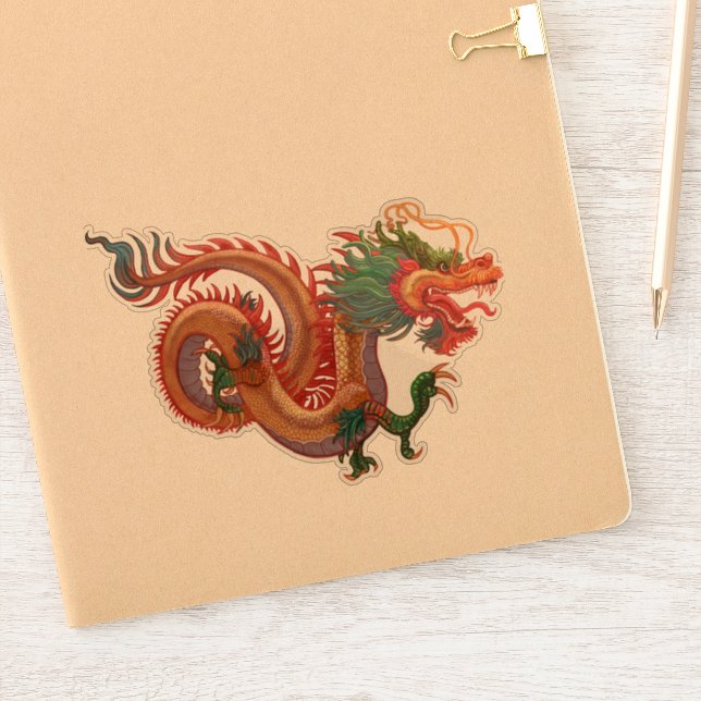Sticker Golden Dragon (Carnet)