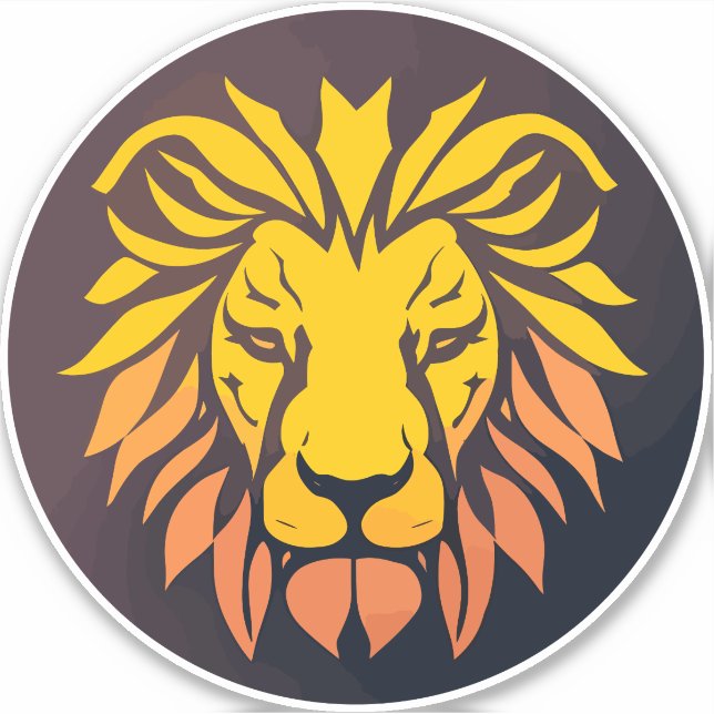 Sticker Golden Lion emblème (Devant)