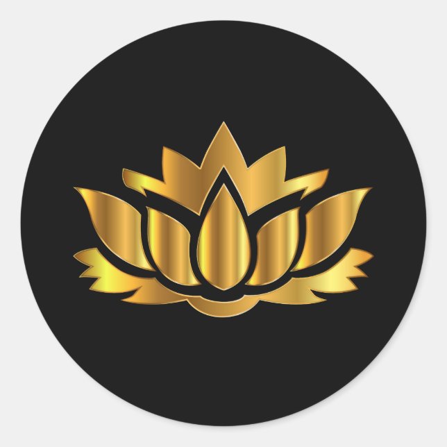 Sticker Golden Lotus (Devant)