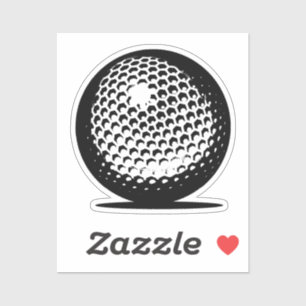 Sticker Golf Ball Gros Plans Sports