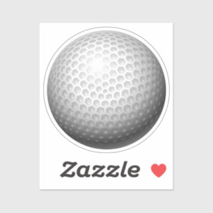 Sticker Golf Ball Gros Plans Sports