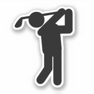 Sticker Golf Symbole Sports
