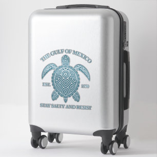 Sticker Golfe Du Mexique ESTD 1550 Séjournez Salé Et Résis