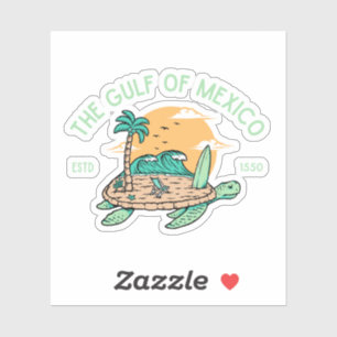 Sticker Golfe du Mexique Tortue de mer mexicaine