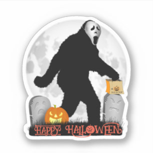 Sticker Gone Squatchin' Halloween