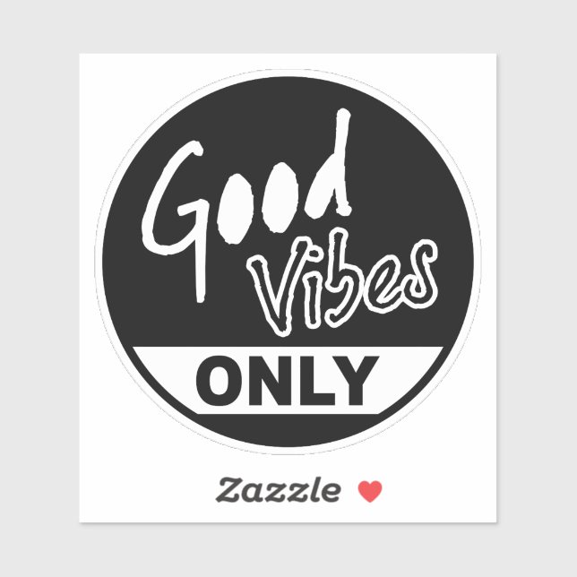 Sticker Good Vibes uniquement (Feuille)