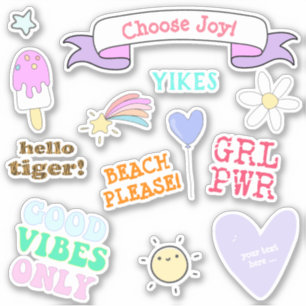 Sticker Good Vibes uniquement - Filles VSCO