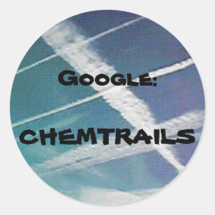 Sticker: Google Chemtrails Classic Round Sticker