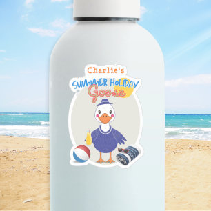 Sticker Goose Summer Holiday Fun Cute Personnalisé