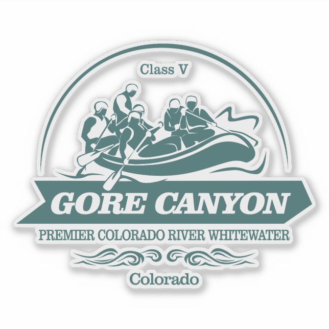 Sticker Gore Canyon (rafting 2) (Devant)