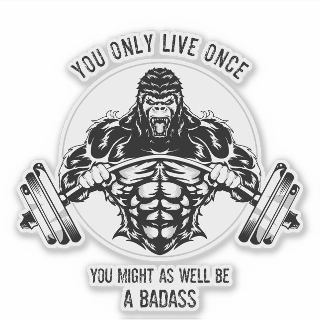 Sticker Gorilla Gym (Devant)