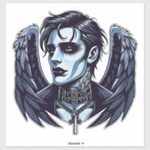 Goth Man Angel Dark Imaginaire art