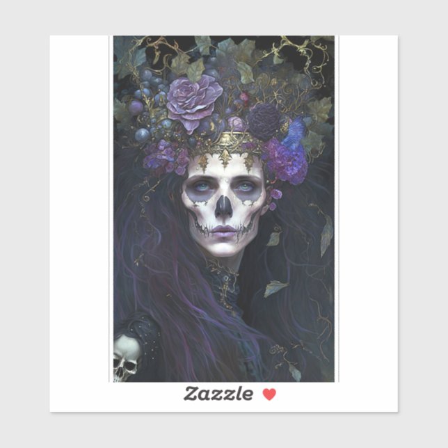 Sticker Goth Queen Imaginaire Art (Feuille)