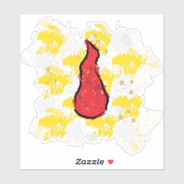Sticker Goutte de Sang (Feuille)