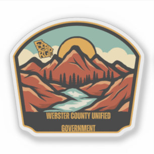 Sticker Gouvernement unifié du comté de Webster, Géorgie