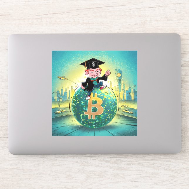 Sticker Graduation Bitcoin (Ordinateur)