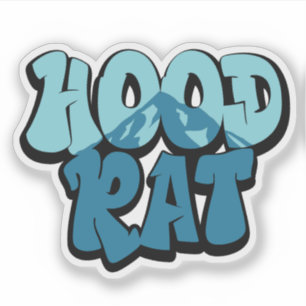 Sticker Graffiti de Hood Rat Mont Hood Oregon