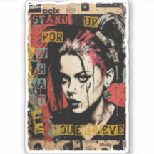 Graffiti Graffiti Grunge de Punk Rock Girl Street