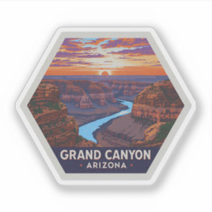 Sticker Grand Canyon National Park Arizona Vintage voyage