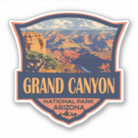 Grand Canyon National Park Illustration Travel Art