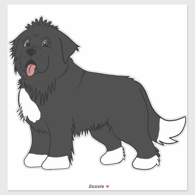 Sticker Grand chien irlandais Spot Terre-Neuve (Feuille)