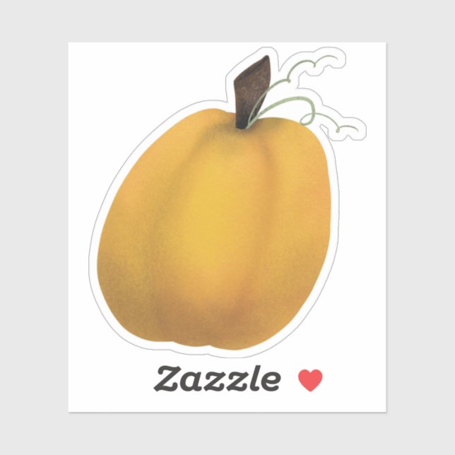 Sticker Grand citrouille (Feuille)