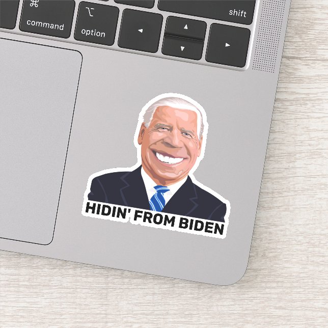 STICKER GRAND FUNNY HIDIN' DE JOE BIDEN DÉCALES (Détail)