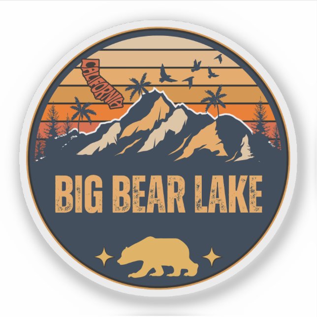 Sticker Grand lac d'Ours, Californie (Devant)