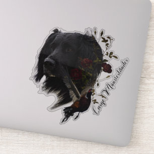Sticker Grand Munsterlander avec faisan