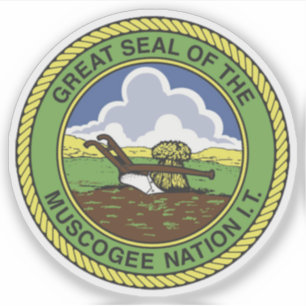 Sticker Grand sceau des peuples de Muscogee Creek, États-U