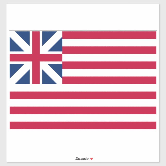 Sticker Grand Union, 1ère États-Unis Drapeau des colonies (Feuille)