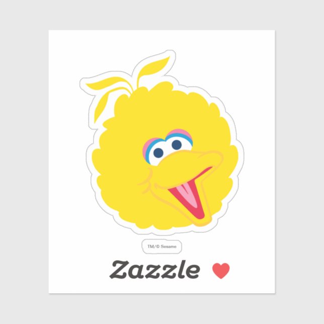 Sticker Grand visage d'oiseau (Feuille)