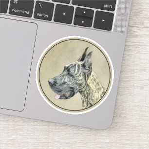 Sticker Grande Danse (Brindle) Peinture - Art Chien origin
