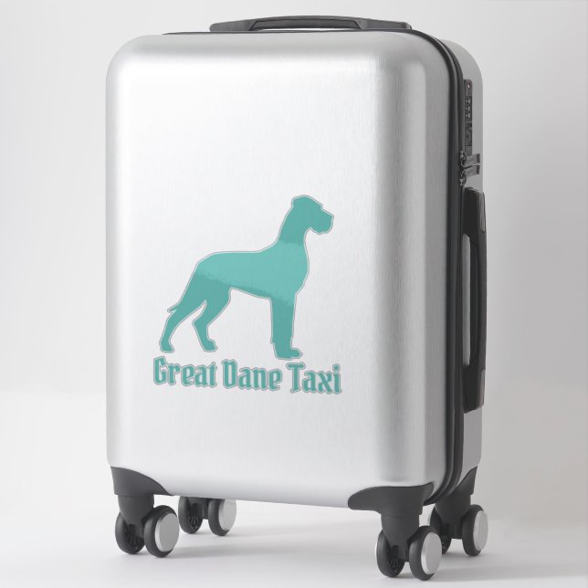 Sticker Grande silhouette Danse transparente (Sur valise)