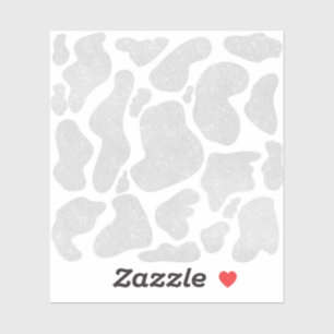 Sticker Grandes taches d'argent blanc simple