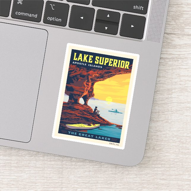 Sticker Grands Lacs | Lac Supérieur (Détail)