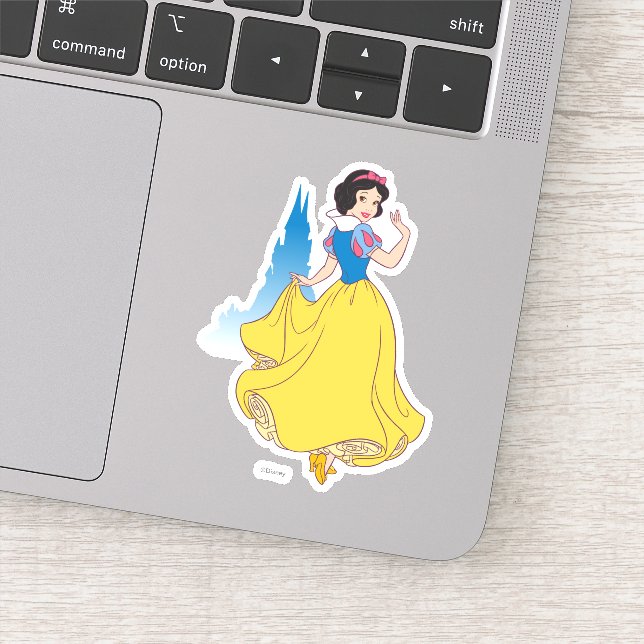 Sticker Graphique blanc et château de neige (Détail)