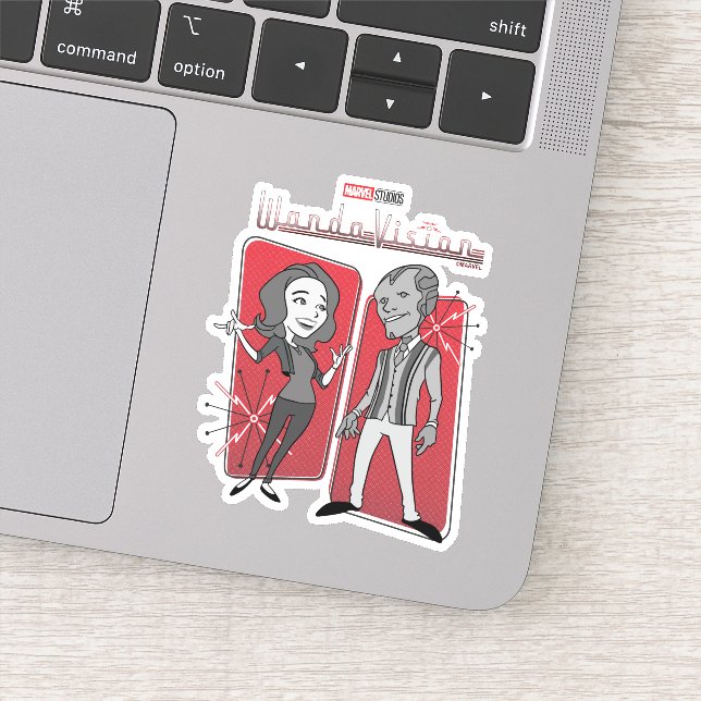 Sticker Graphique d'animation rétro WandaVision (Détail)